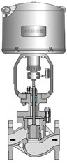 ZDLM型電子式電動(dòng)套筒調(diào)節(jié)閥結(jié)構(gòu)圖